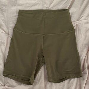 Olive Green Lululemon Shorts